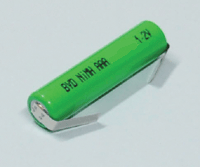 NiMh-akku juotoskorvakkeilla 1,2V 800mAh AAA/R03