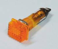 Hohtolamppukaluste 230Vac keltainen 10mm