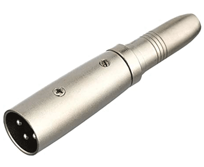 Liitinadapteri XLR-uros 3-nap. / 6,3mm stereojakki