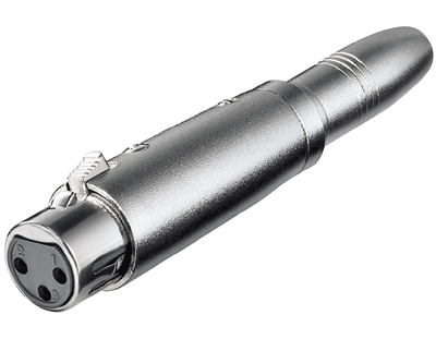 Liitinadapteri XLR-naaras 3-nap. / 6,3mm monojakki