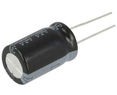 Elektrolyyttikondensaattori pystymalli 470uF 100V R-7,5 (PF2A471MNN1632)