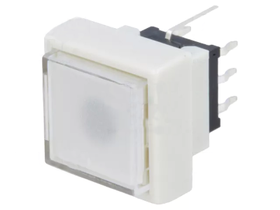 Painike 2xON-(ON) 0,1A 30Vc valkoinen LED
