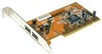 USB2.0-väyläkortti PCI-väylään, 2-porttia