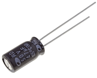 Elektrolyyttikondensaattori low-ESR pystymalli 47uF 50V R-2,5