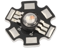 Power-LED valodiodi STAR 3x1W 130° RGB