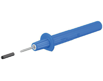 Mittauskosketin 4mm turvabanaaniliittimelle sininen (66.9115-23)