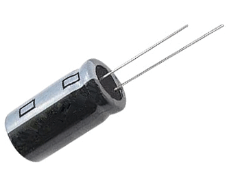 Elektrolyyttikondensaattori low-ESR pystymalli 100uF 100V R-5