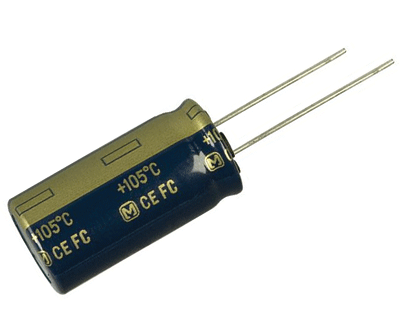 Elektrolyyttikondensaattori low-ESR pystymalli 1000uF 63V R-7,5