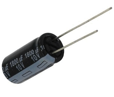 Elektrolyyttikondensaattori low-ESR pystymalli 1800uF 10V R-5