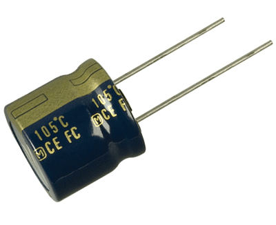 Elektrolyyttikondensaattori low-ESR pystymalli 2700uF 6,3V R-7,5
