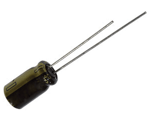 Elektrolyyttikondensaattori low-ESR pystymalli 47uF 35V R-2,5 ( EEUFC1V470)