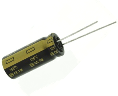 Elektrolyyttikondensaattori low-ESR pystymalli 4700uF 6,3V R-5