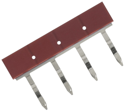 Kytkentäsilta G2RV-SR-sarjan relemoduleihin 4-nap. punainen (PYDN-6.2-040R)