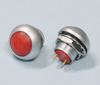 Painike 1xOFF-(ON) 0,2A 50Vdc punainen *