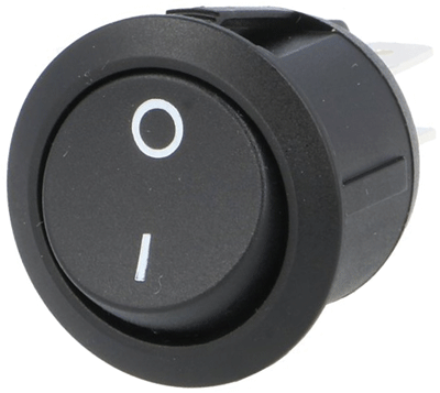 Keinuvipukytkin 2xON-OFF 10A 250Vac musta (R13-244A-02) Keinuvipukytkin 2xON-OFF 10A 250Vac musta (R13-244A-02)