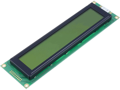 LCD-näyttö ASCII 4x40 merkkiä taustavalolla vihreä