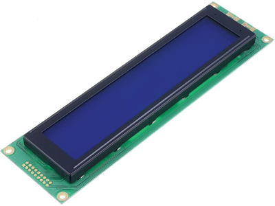 LCD-näyttö ASCII 4x40 merkkiä taustavalolla sininen