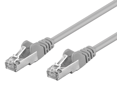 Cat5e-liitäntäkaapeli suojattu F/UTP harmaa 50m