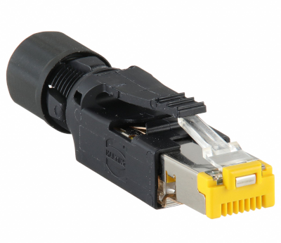 Modular-pistoke 8/8-napainen (RJ45/CAT6A) RJ Industrial 10G pikaliitäntä