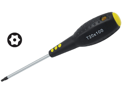 Torx-ruuvimeisseli reiällä TR-20 100mm/212mm