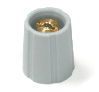 Laitenuppi, nylon 4mm/11mm harmaa
