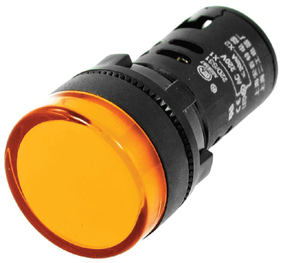 LED-merkkilamppu 22mm 110Vdc oranssi