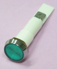 Hohtolamppukaluste 250Vac vihreä 10mm