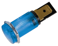Hohtolamppukaluste 230Vac sininen 12mm