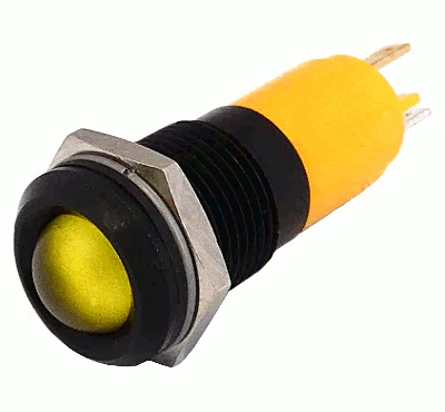 LED-merkkilamppu 14mm 24Vac/dc keltainen (192A1352)