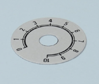 Asteikkolevy 0-10 41mm harmaa