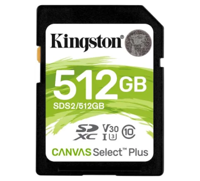 Muistikortti Secure Digital (SD/XC) 512Gb (class 10/UHS-1)