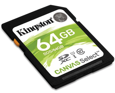 Muistikortti Secure Digital (SD/XC) 64Gb (class 10/UHS-1)