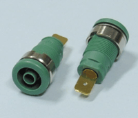 Turvabanaanihylsy 4mm vihreä Turvabanaanihylsy 4mm vihreä