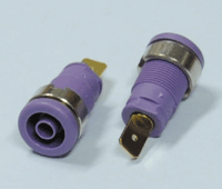 Turvabanaanihylsy 4mm violetti Turvabanaanihylsy 4mm violetti