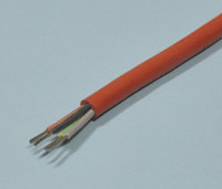 Silikonikaapeli 5x0,5mm² punaruskea