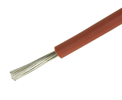Silikonikaapeli 0,5mm² punainen