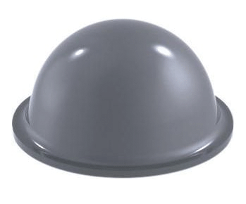 Kumitassu tarrakiinnityksellä 16x7,9mm harmaa * Kumitassu tarrakiinnityksellä 16x7,9mm harmaa *
