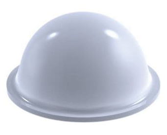 Kumitassu tarrakiinnityksellä 16x7,9mm valkoinen * Kumitassu tarrakiinnityksellä 16x7,9mm valkoinen *