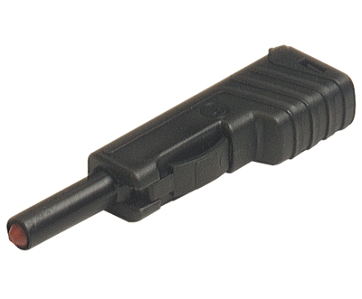 Turvabanaanipistoke 4mm 30A 60Vdc musta