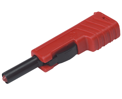 Turvabanaanipistoke 4mm 30A 60Vdc punainen Turvabanaanipistoke 4mm 30A 60Vdc punainen