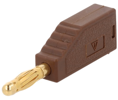 Banaanipistoke kullattu 4mm juotettava 19A 60Vdc ruskea (22.2626-27) * Banaanipistoke kullattu 4mm juotettava 19A 60Vdc ruskea (22.2626-27) *