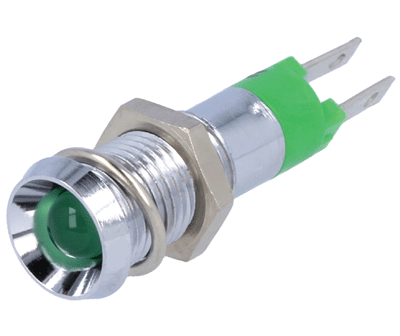 LED-merkkilamppu 8mm 12-14Vdc vihreä