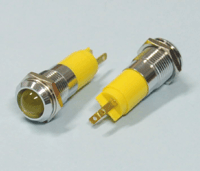 LED-merkkilamppu 24-28Vdc keltainen 14mm