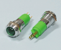 LED-merkkilamppu 24-28Vdc vihreä 14mm