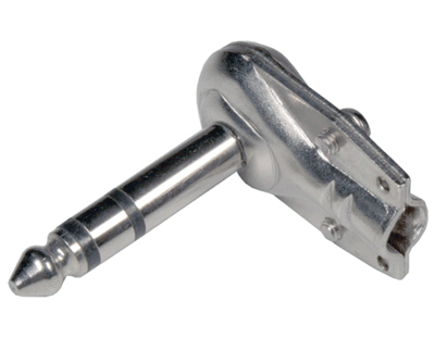 Stereoplugi 6,3mm metalli/kulma 6,3mm *