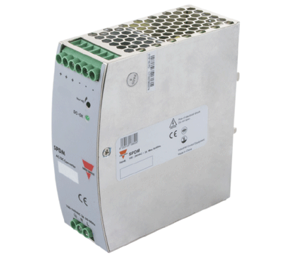 Hakkuriteholähde DIN-kiskoon 12Vdc 10A 120W (SPDM121201) Hakkuriteholähde DIN-kiskoon 12Vdc 10A 120W (SPDM121201)