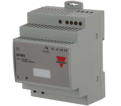 Hakkuriteholähde DIN-kiskoon 12Vdc 7,1A 85,2W (SPMA121001) Hakkuriteholähde DIN-kiskoon 12Vdc 7,1A 85,2W (SPMA121001)