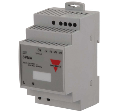 Hakkuriteholähde DIN-kiskoon 12Vdc 2,1A 25,2W (SPMA12301) Hakkuriteholähde DIN-kiskoon 12Vdc 2,1A 25,2W (SPMA12301)