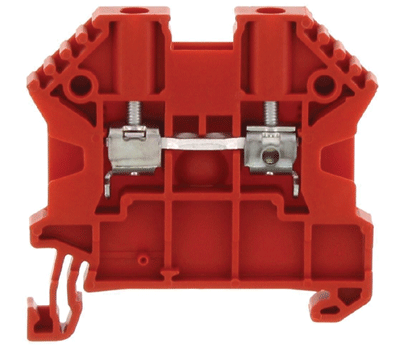 Riviliitin DIN-kiskoon 2,5mm² punainen (17100.9)