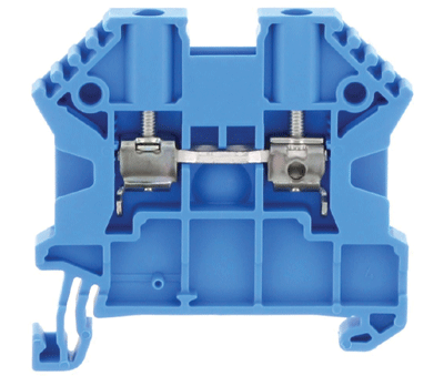 Riviliitin DIN-kiskoon 2,5mm² sininen (17100.5)